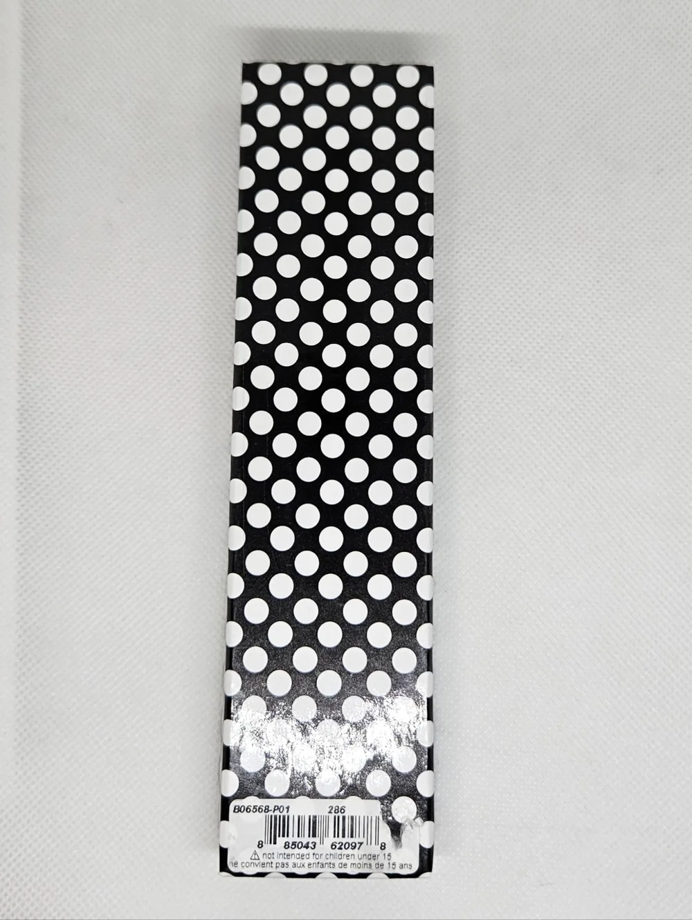 Betsey Johnson Crystal Pen Black Kiss Print With Bow Charm